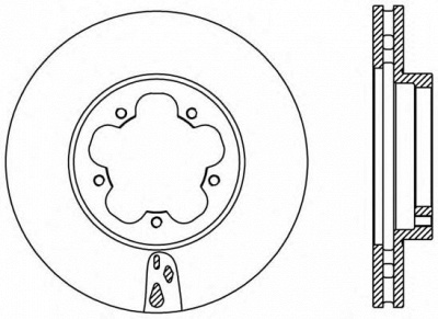 OPEN PARTS bda236820 -  Тормозной диск